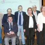 La vicepresidenta Rosa Valdeón y la consejera Alicia García con ponentes de la jornada de presentación del Plan de Inserción Sociolaboral