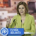 La secretaria general del PP, María Dolores de Cospedal