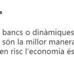 El consejero Vila critica abiertamente el llamamiento de la ANC a boicotear los bancos