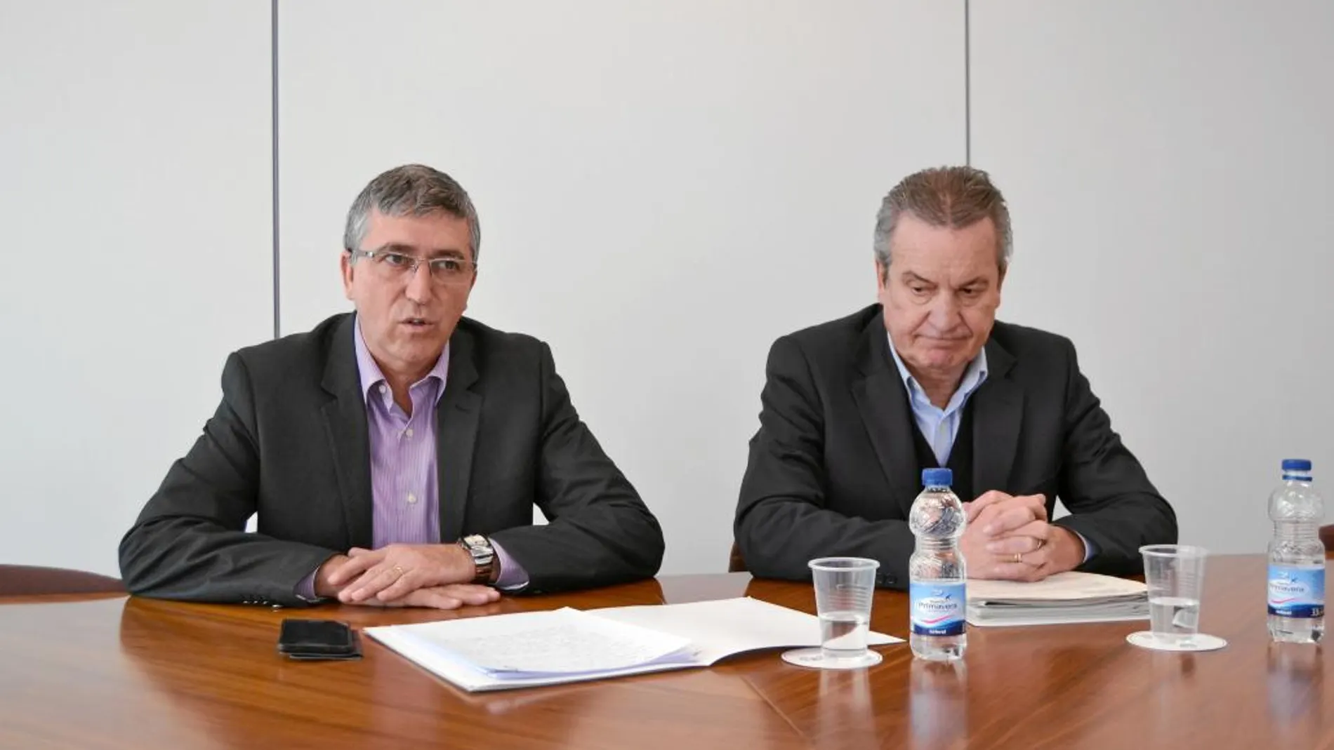 El conseller de Economía Sostenible, Rafael Climent, y el director general de Economía, Paco Álvarez