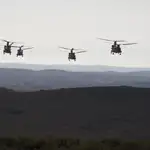  Catorce heridos leves en un accidente de helicóptero en las maniobras de la OTAN