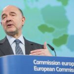El comisario de europeo de Asuntos Económicos y Financieros, Pierre Moscovici, hoy en Bruselas.