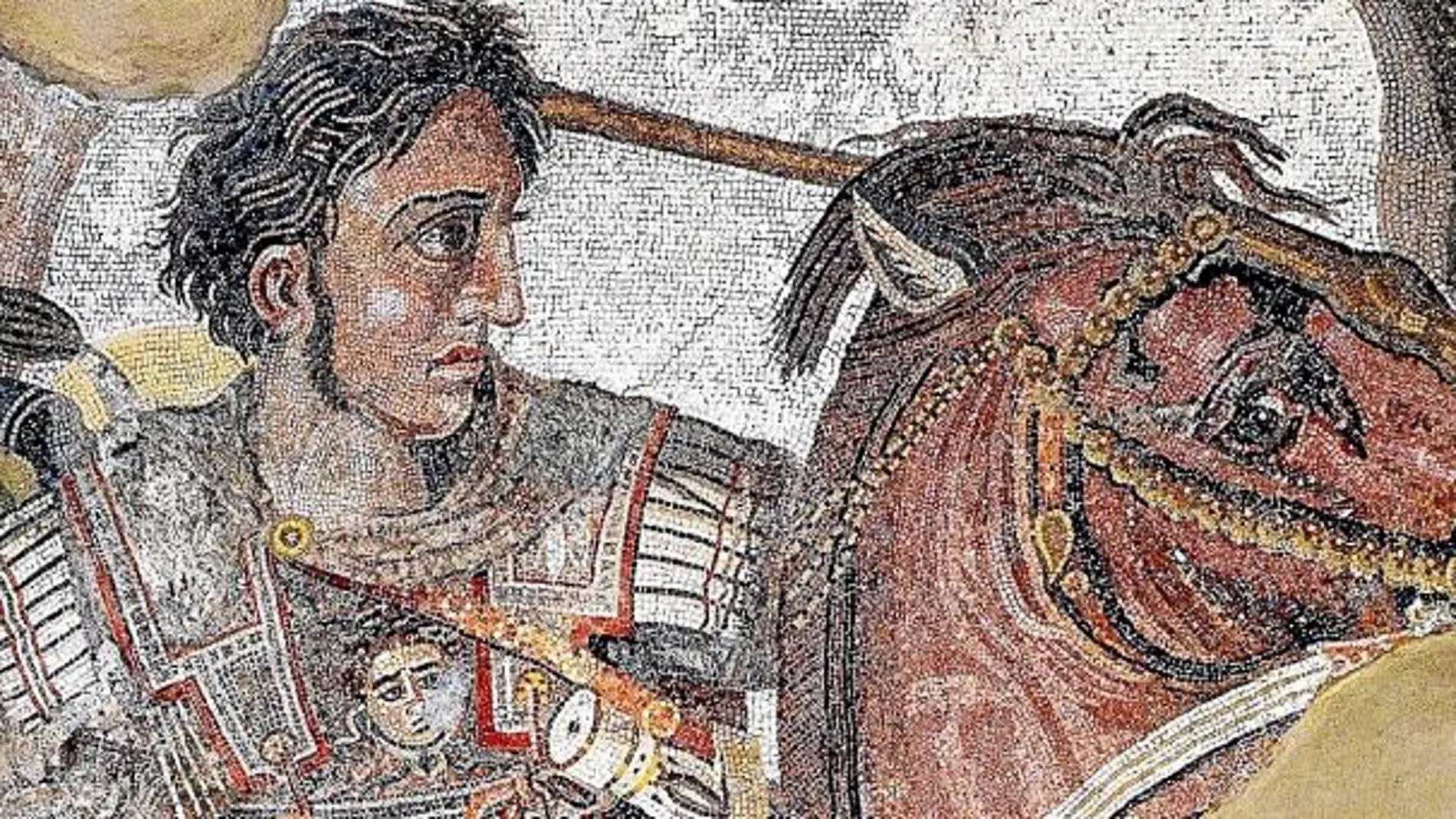 Mosaico de Alejandro en la batalla de Issos, una de las grandes victorias de su campaña contra los persas