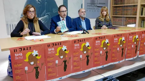Ángeles Armisén, Alfonso Polanco, José Ángel Zapatero y Mar Sancho durante la presentación del festival