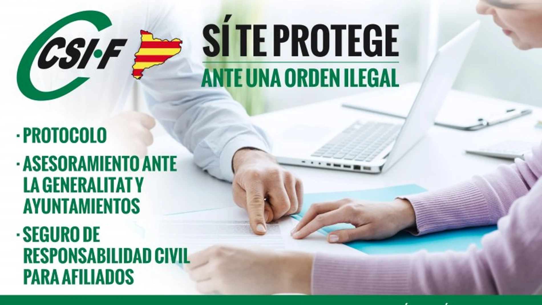 CSIF explica a los funcionarios cómo actuar ante una orden ilegal en el referéndum