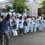 Participantes en el marco de la campaña 'Todos Marchamos'
