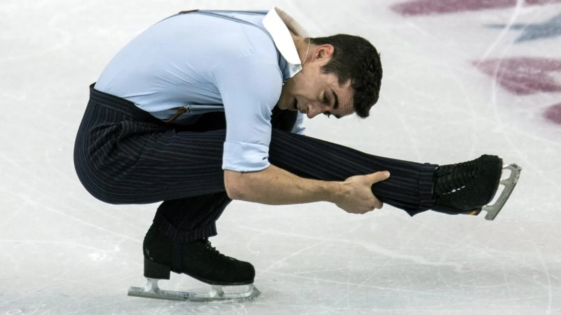 Javier Fernandez, durante su actuación.