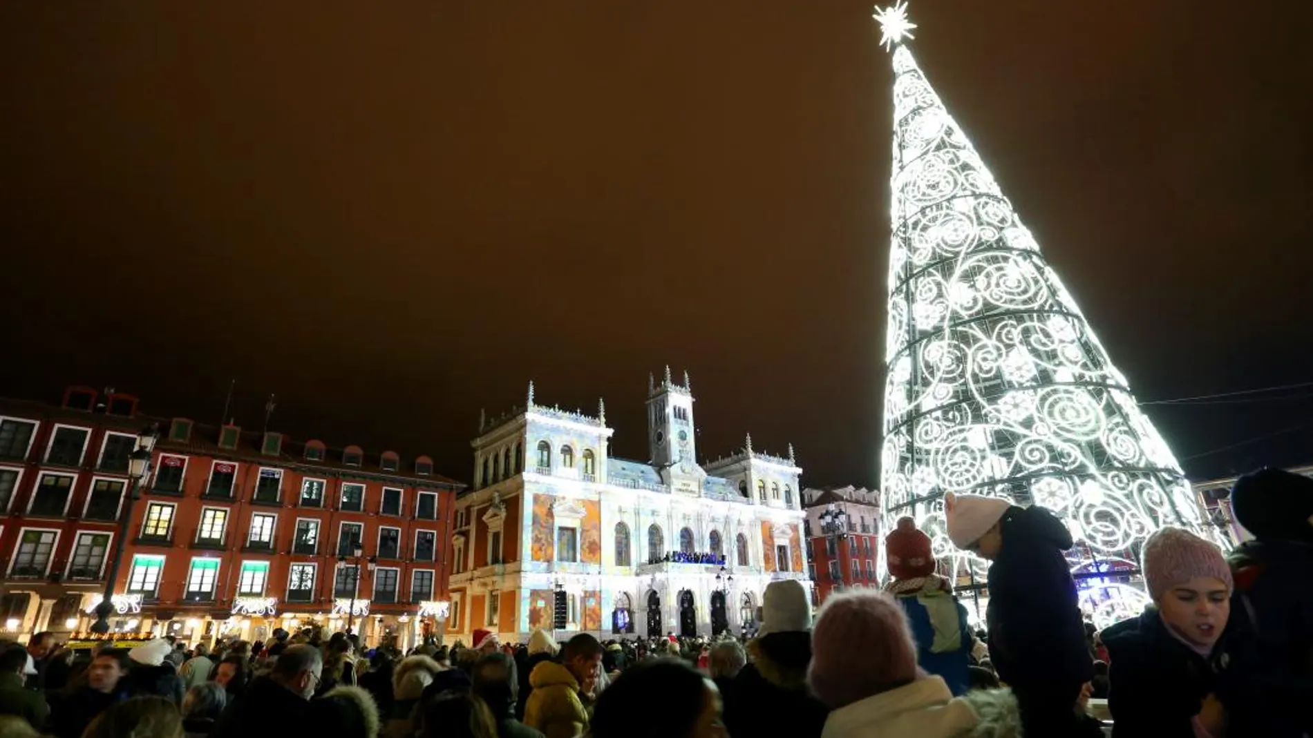 Encendido navideños en la Plaza Mayor de Valladolid