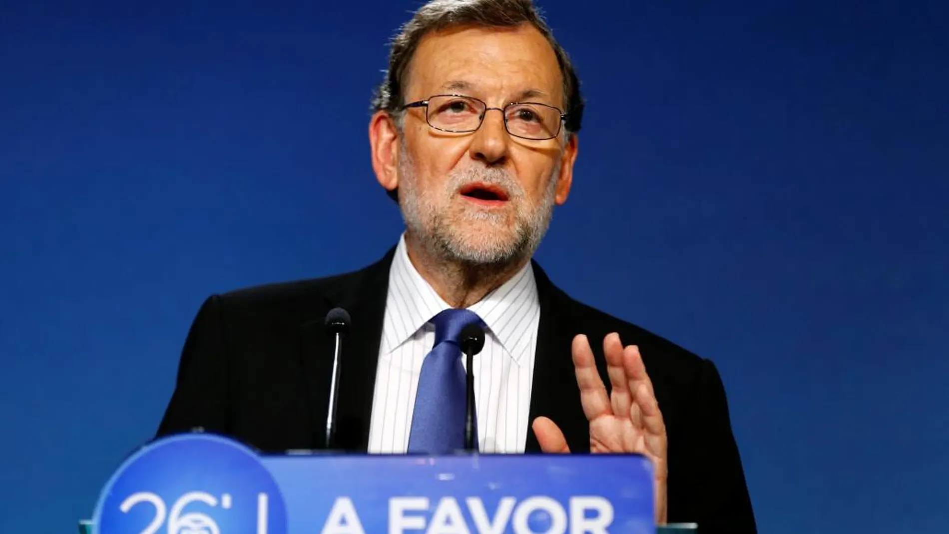 Imagen de archivo de Rajoy durante la campaña del 26J