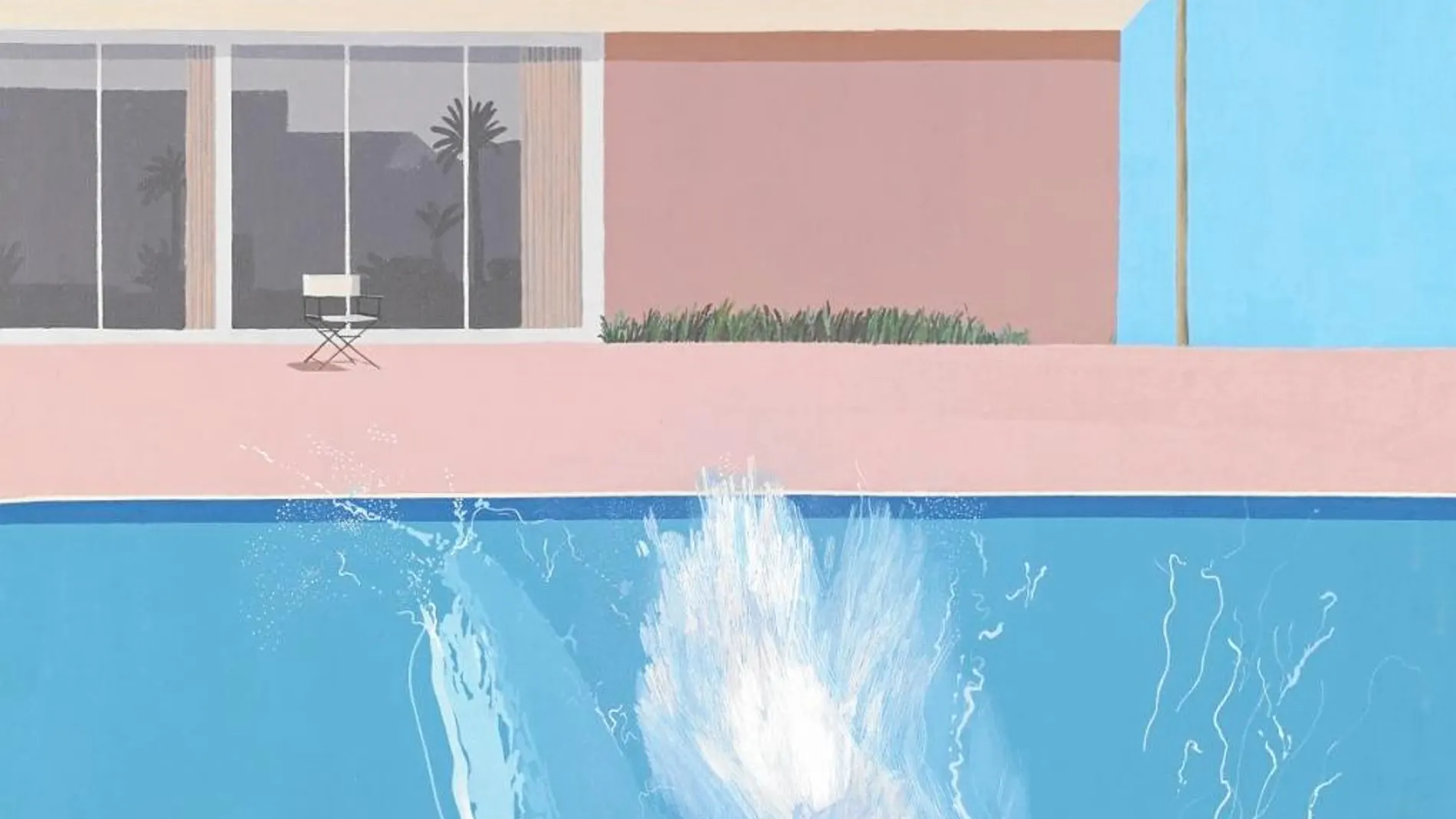 Icono de toda una obra, «A Bigger Splash» es uno de los cuadros referenciales de David Hockney.