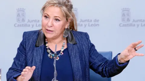 La vicepresidenta Rosa Valdeón comparece para informar de los asuntos tratados en el Consejo de Gobierno