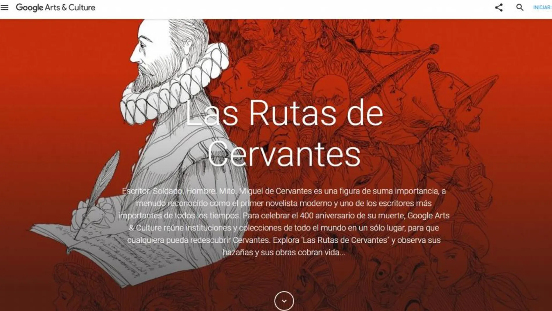 Google pone más de 1.000 archivos sobre Cervantes a un golpe de «clic»