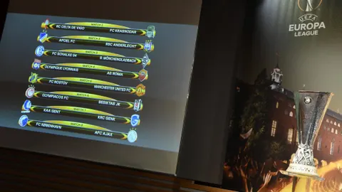 Imagen de los emparejamientos de octavos de final de la UEFA Europa League