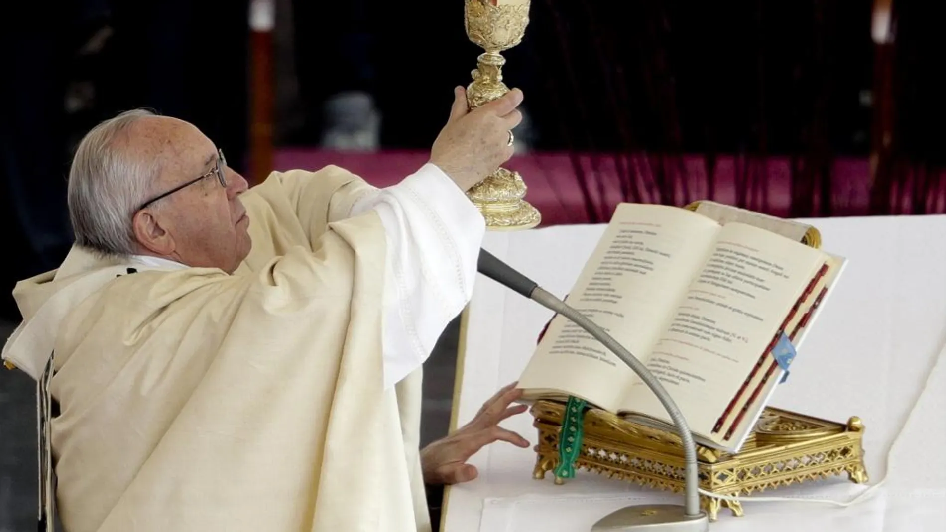 El Papa Francisco durante la misa de esta mañana