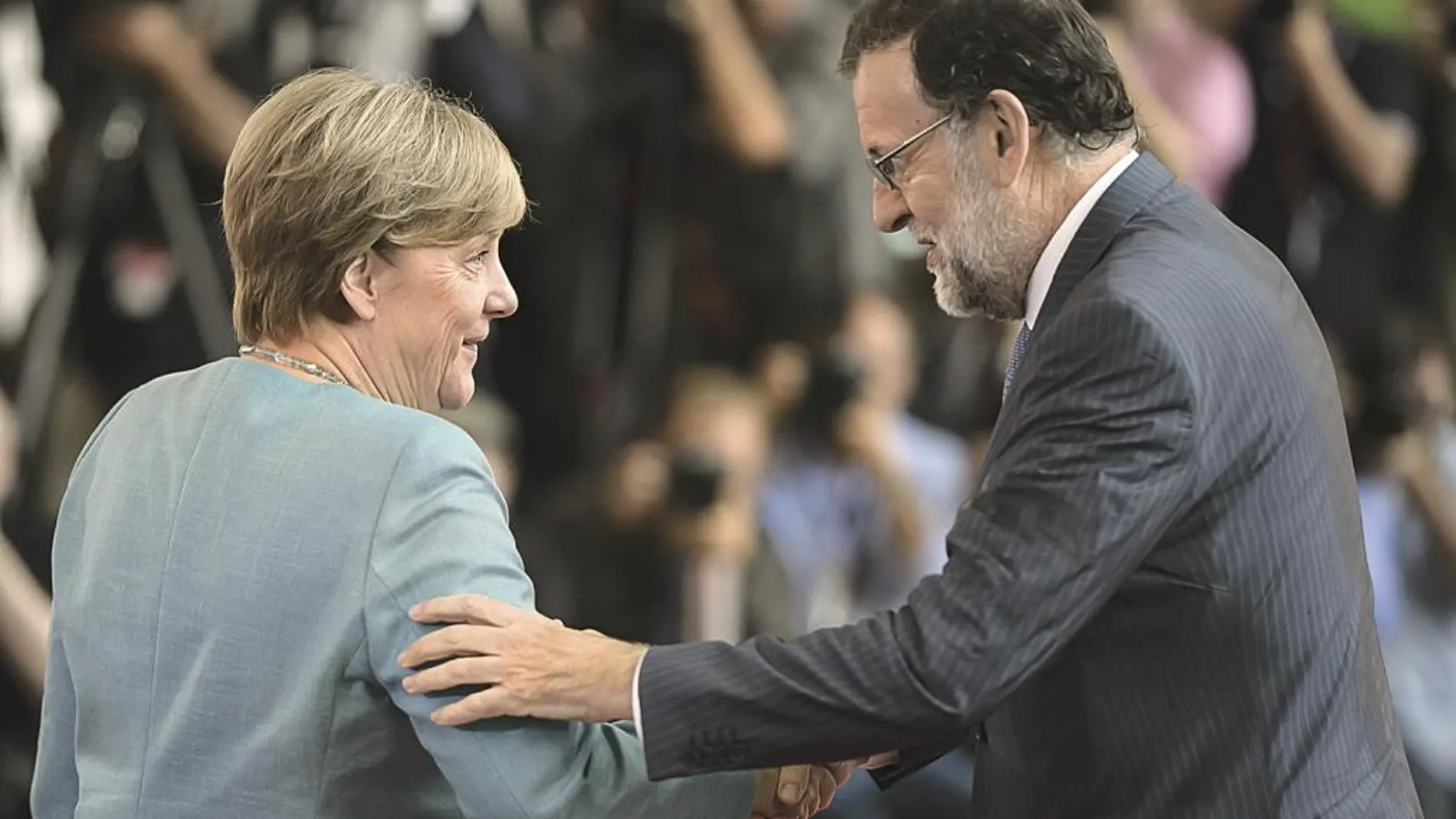 La canciller Merkel, uno de los grandes apoyos de Rajoy durante la crisis