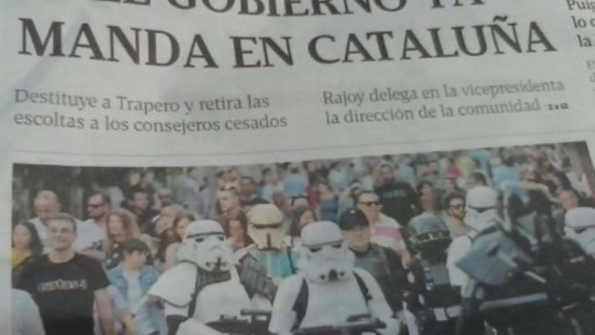 Portada de "La Voz de Galicia"de este domingo