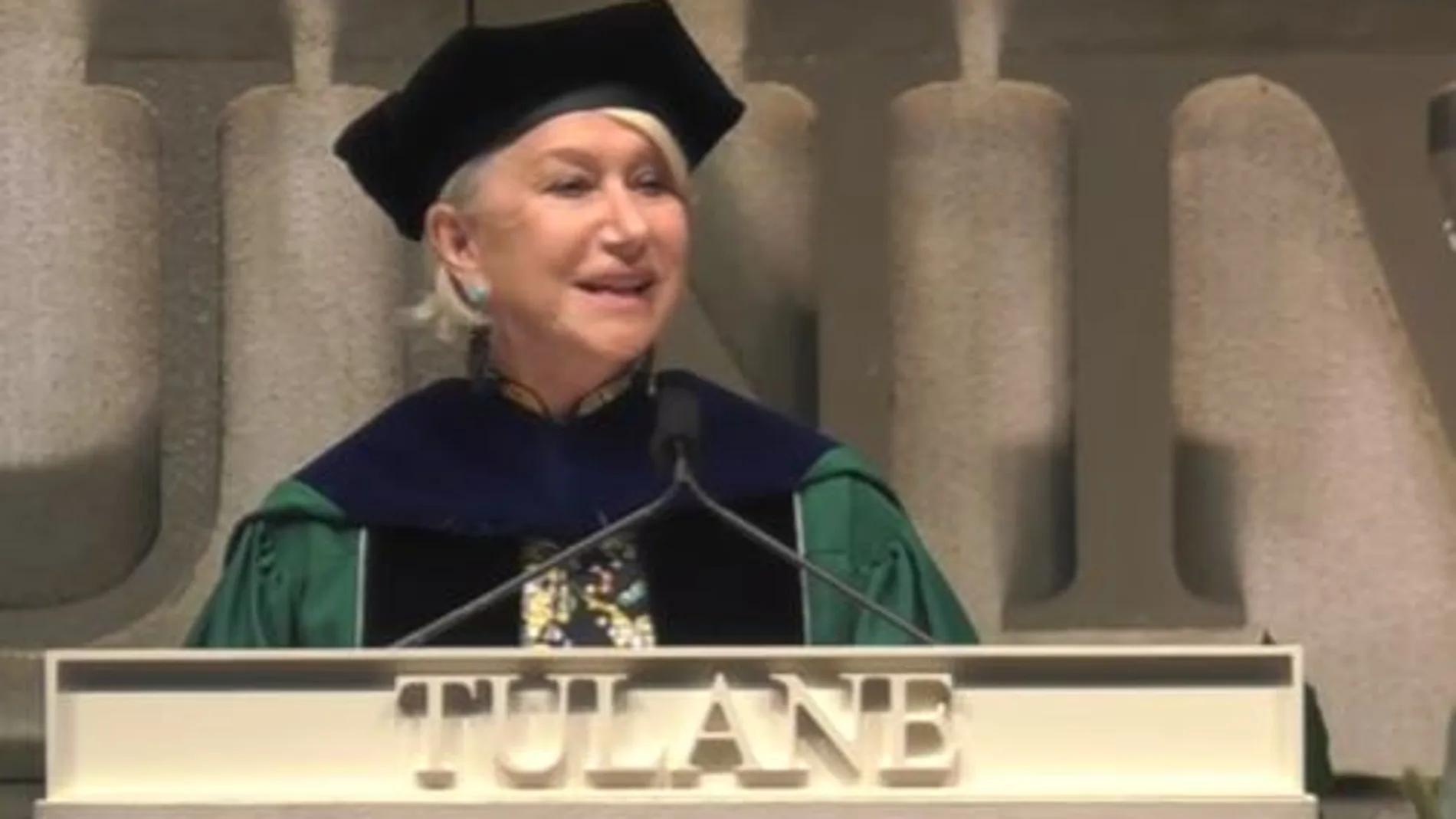 Helen Mirren durante su ponencia