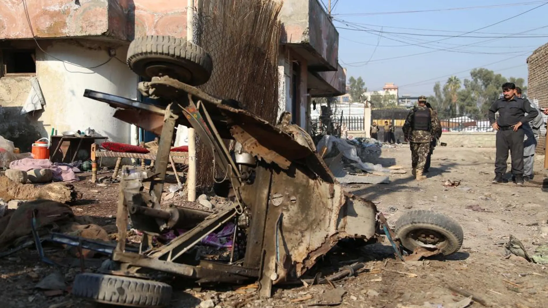 Lugar donde se ha producido la explosión en Jalalabad