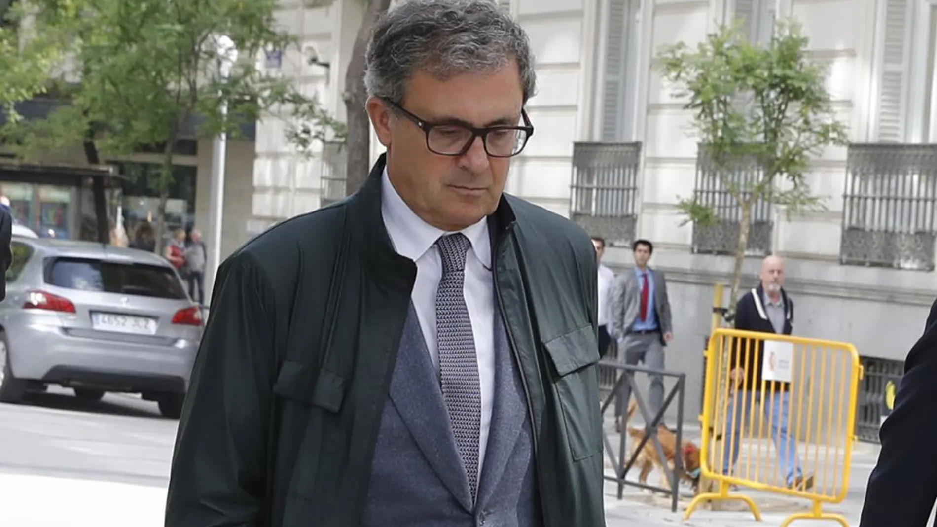 Jordi Pujol Ferrusola, en una de sus comparecencias ante el juez en la Audiencia Nacional