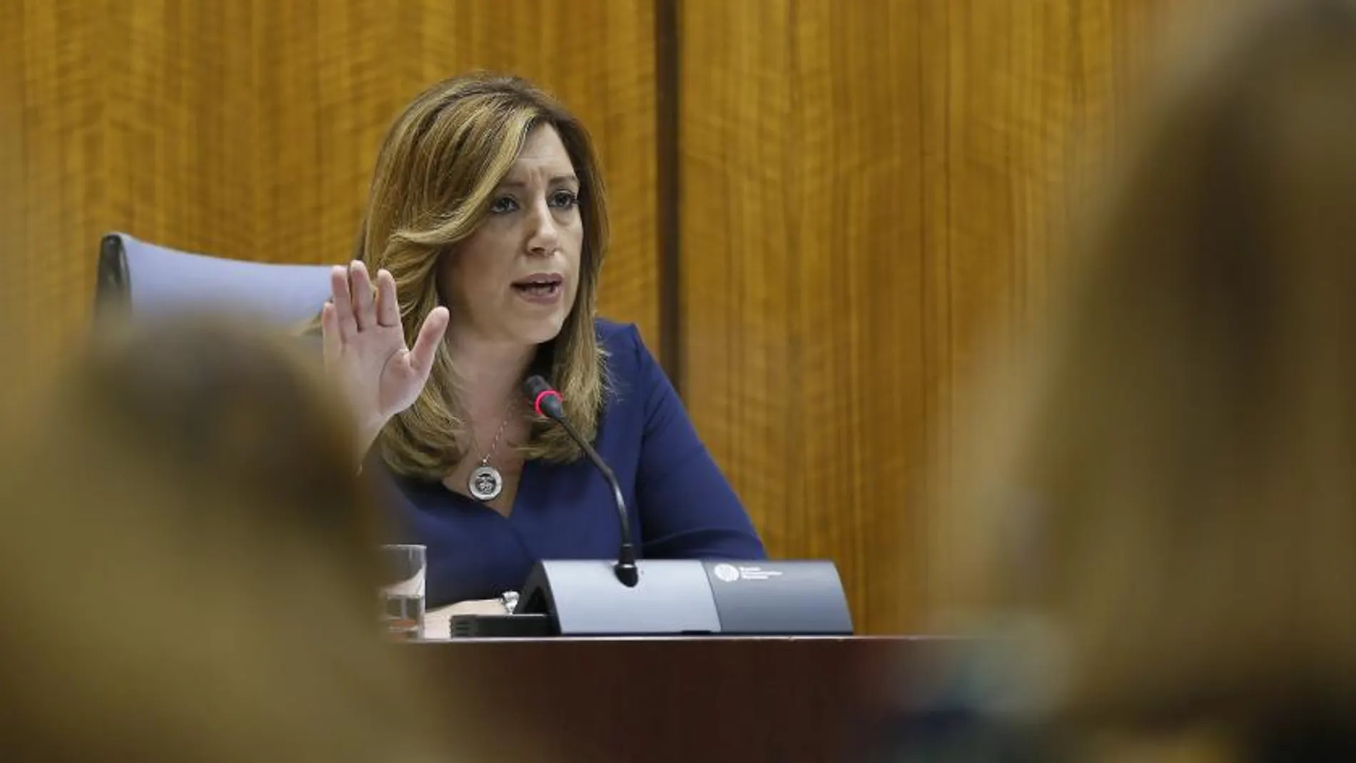 La secretaria general del PSOE de Andalucía y presidenta de la Junta, Susana Díaz, ayer