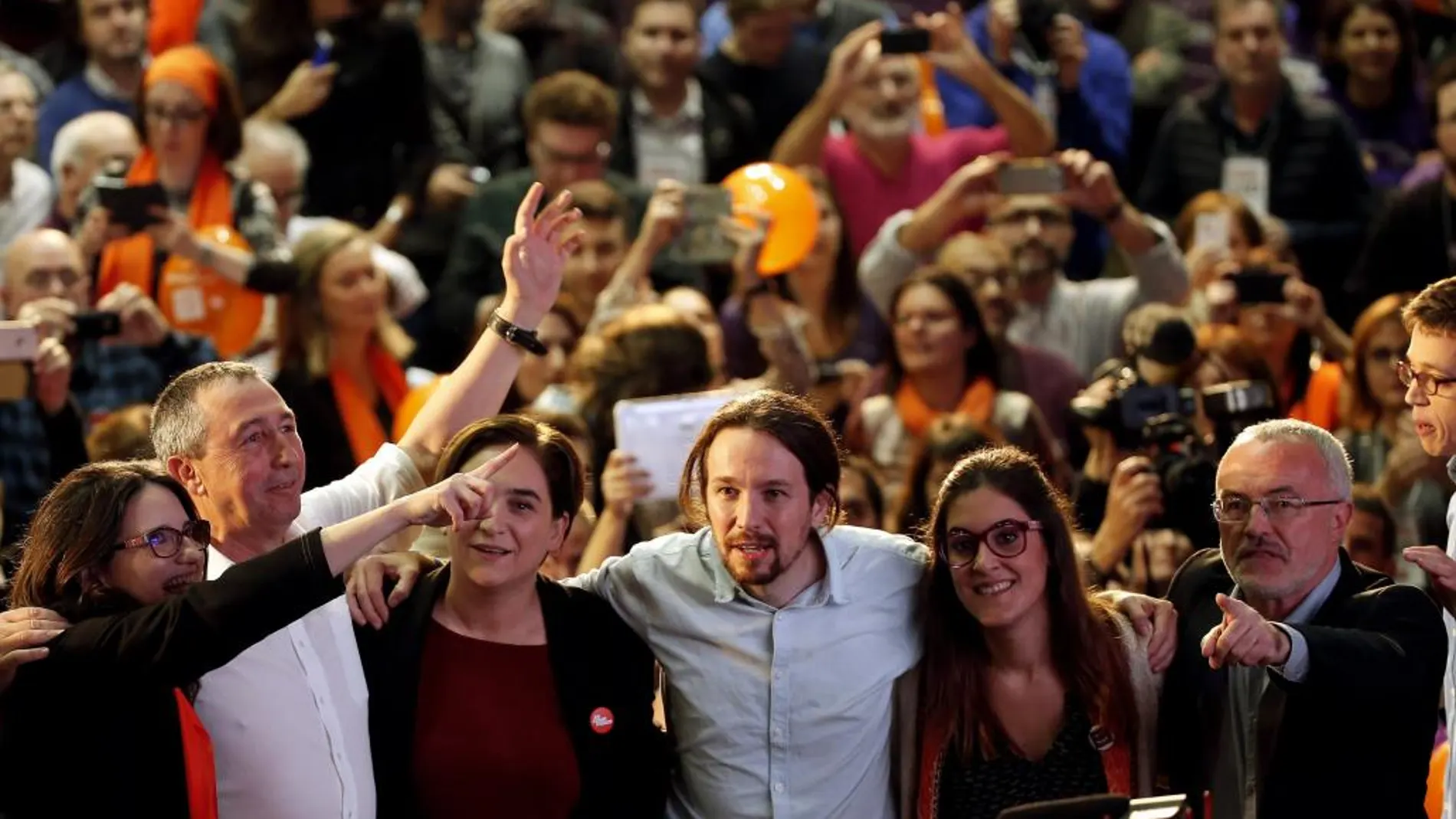 Pablo Iglesias durante un acto de campaña electoral
