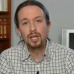 Pablo Iglesias, durante su entrevista en Telecinco.