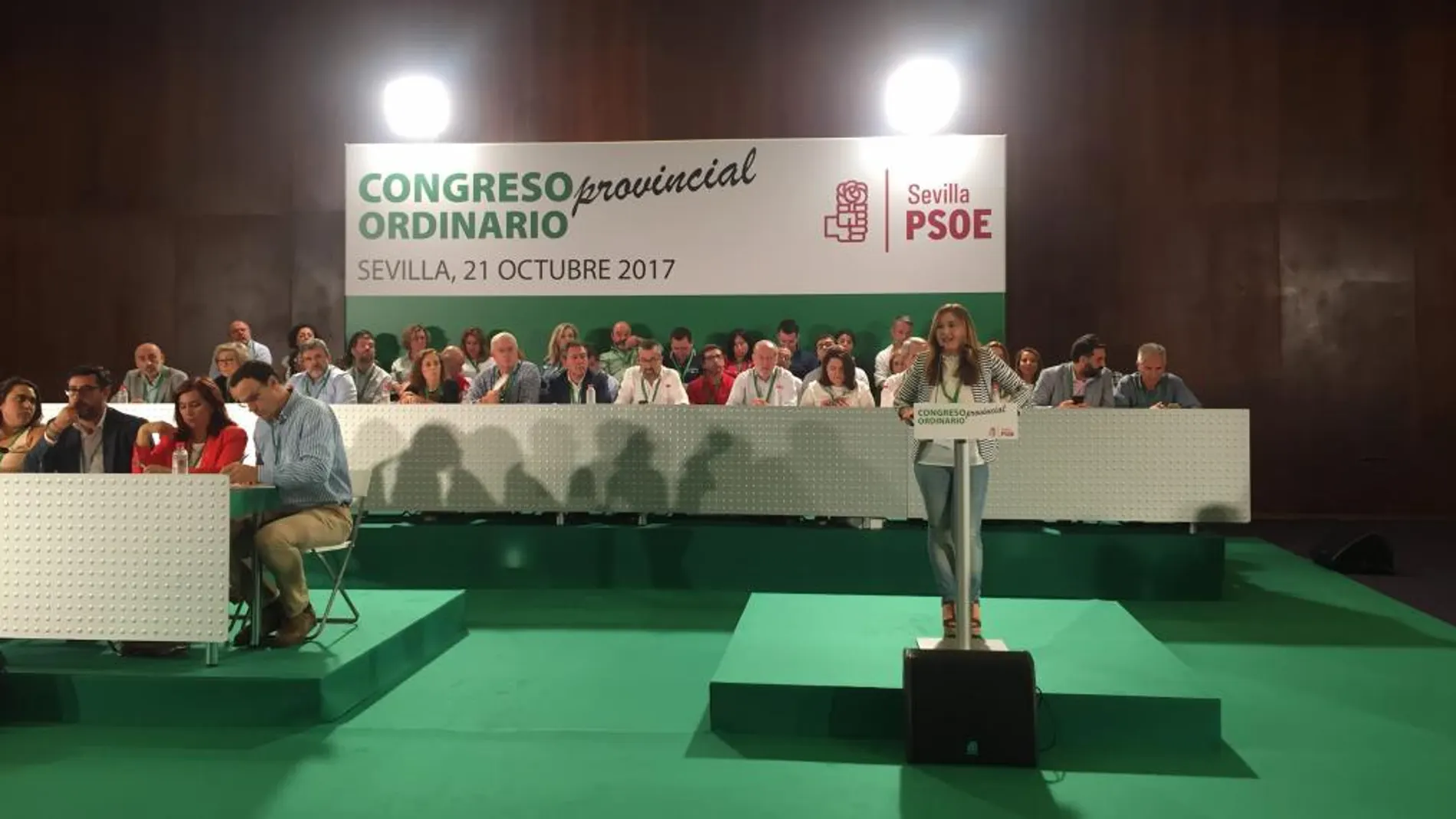 La reelegida secretaria general del PSOE de Sevilla, Verónica Pérez