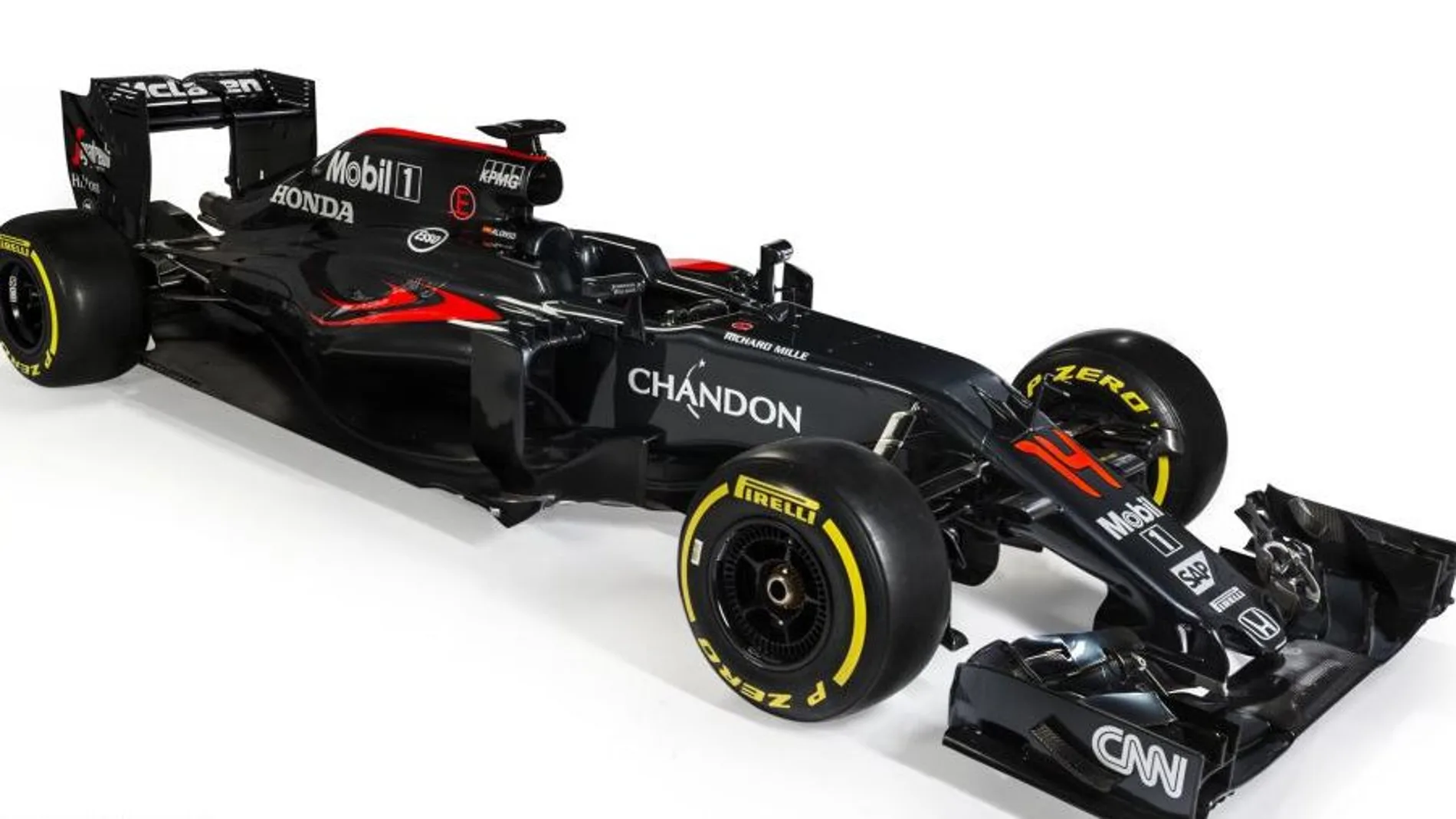 Prototipo MP4-31 de McLaren con el que Alonso disputará el Mundial de Fórmula uno 2016.