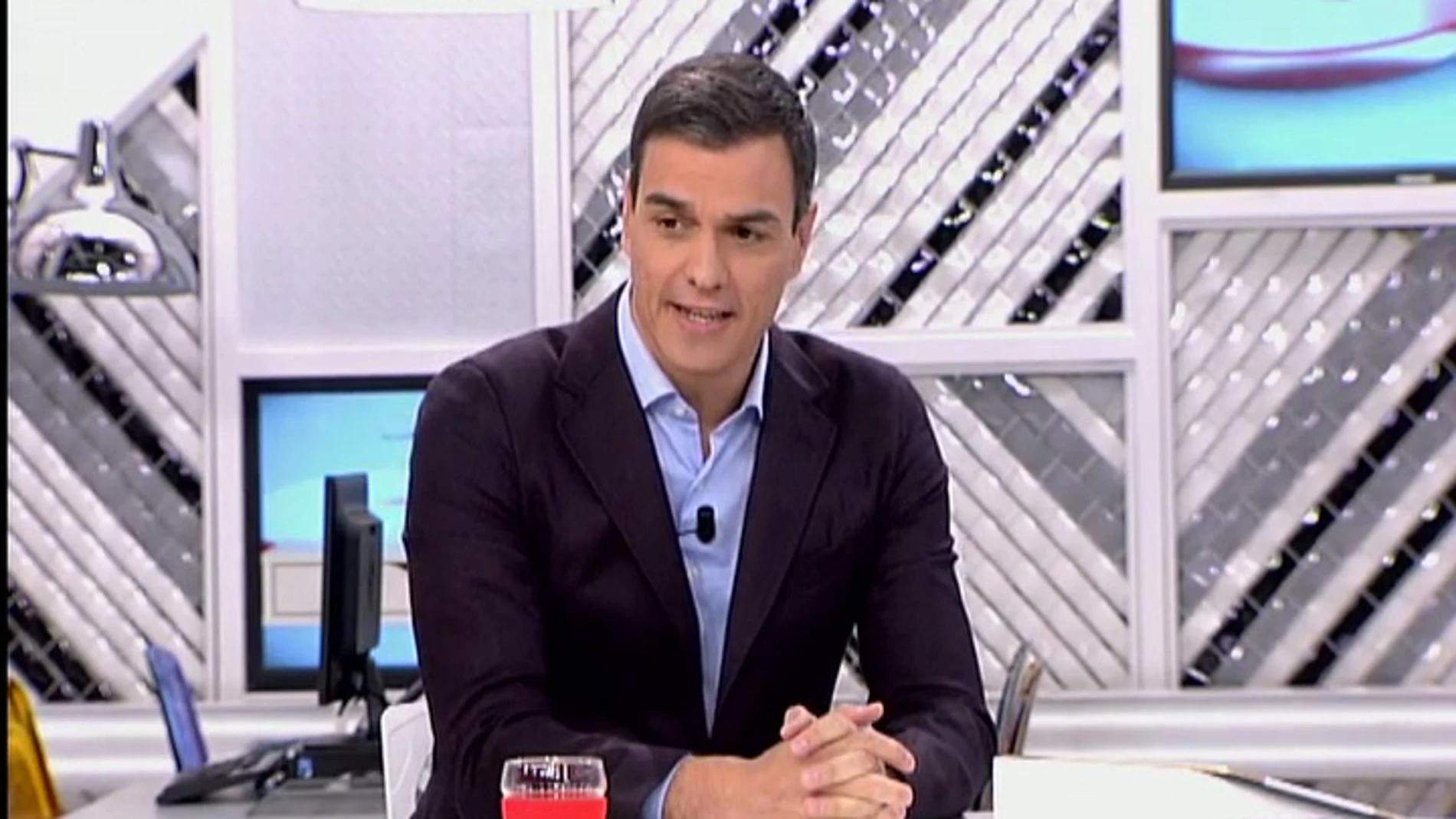 Pedro Sánchez, hoy, en una entrevista en la cadena Cuatro