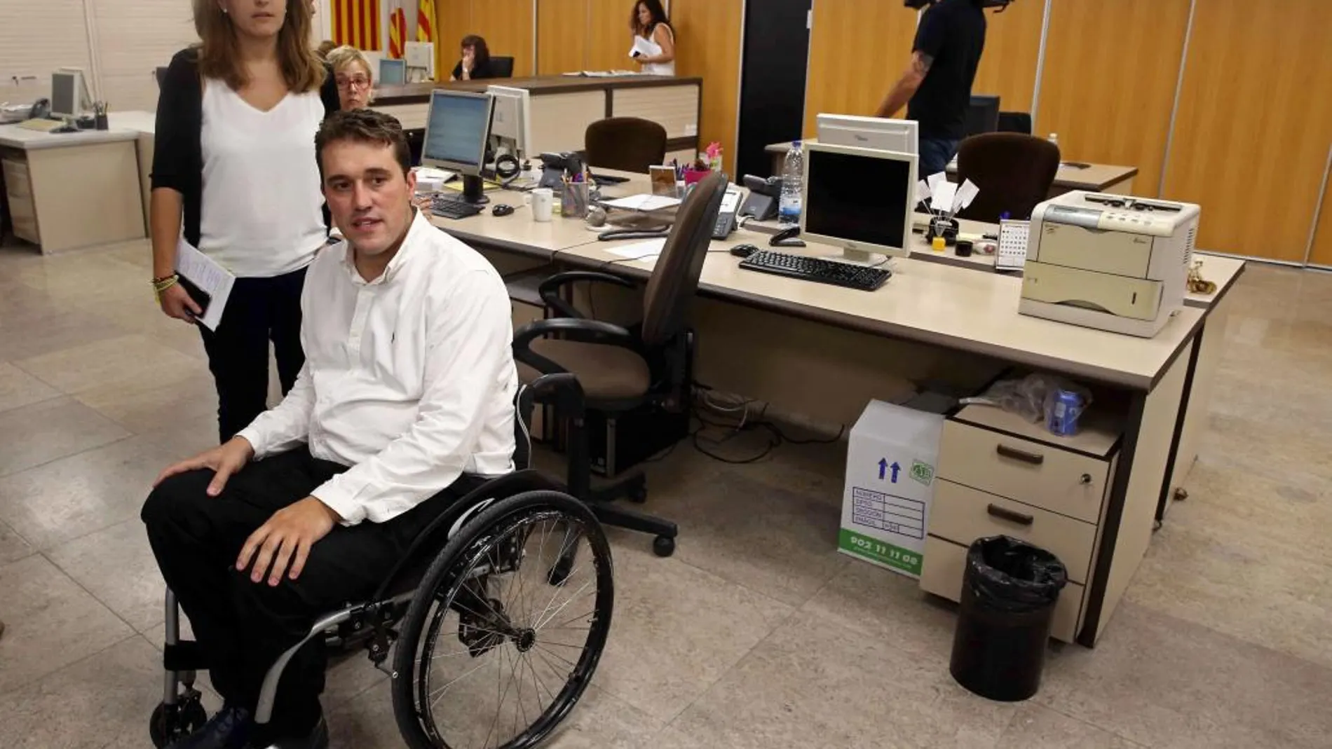 La coordinadora general del Partit Demòcrata Català, Marta Pascal, y el dirigente David Bonvehí.