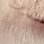 Un detalle de la superficie de Marte captada por la NASA