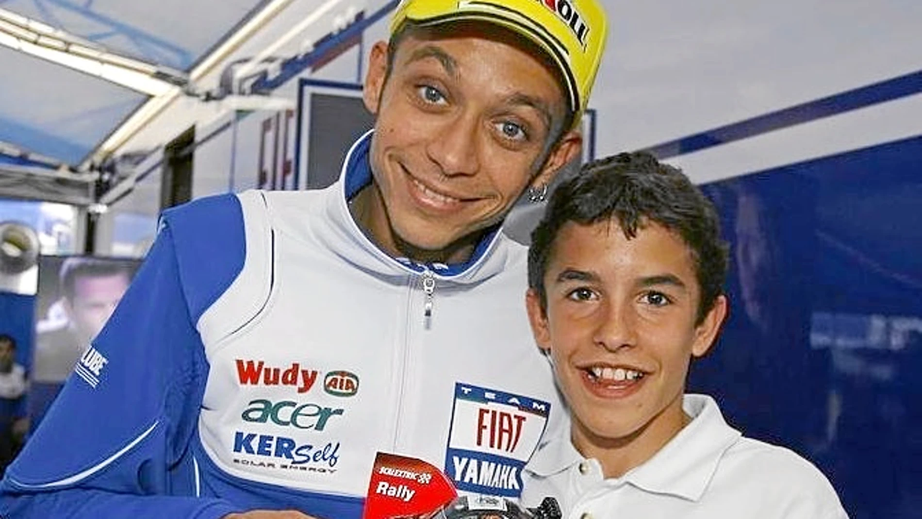 Marc, el día que habló por primera vez con su ídolo, en el año 2008