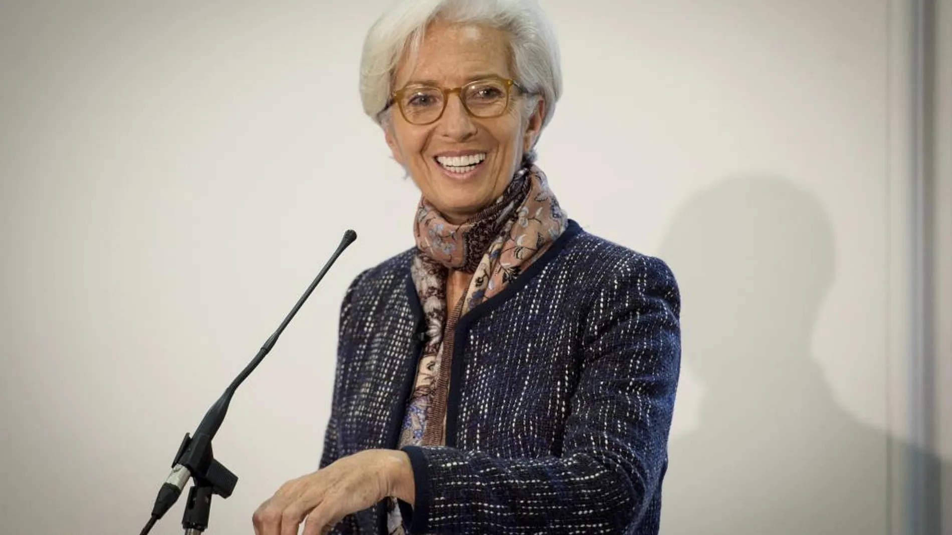 La directora gerente del FMI durante una conferencia en Londres el pasado día 11