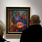 Vitsa del cuadro 'Maestros Cantores' del mexicano Rufino Tamayo en una subasta de la casa Christie's en Nueva York