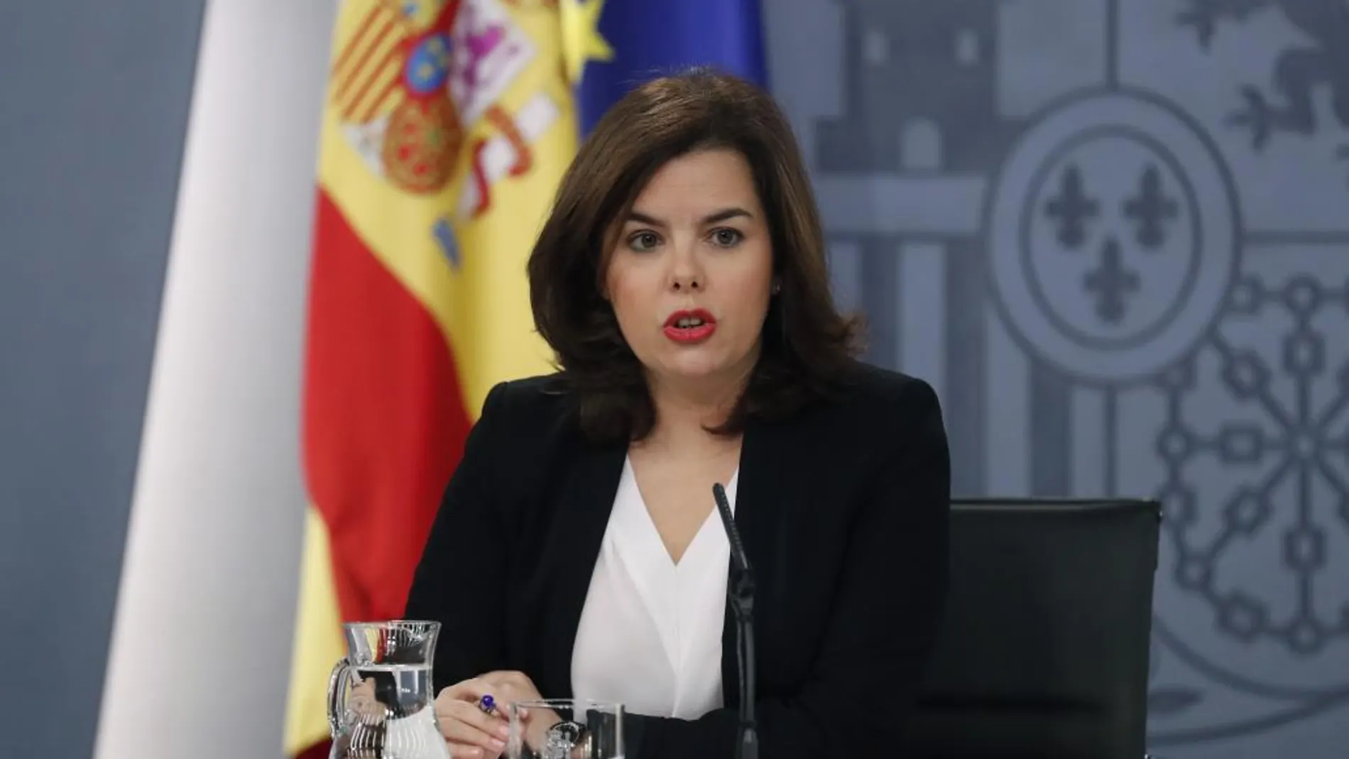 La vicepresidenta del Gobierno, Soraya Sáenz de Santamaría.