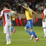Negredo celebra su gol, a los cuatro minutos, que terminó por ser decisivo