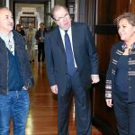 El presidente Juan Vicente Herrera y Rosa Valdeón reciben, en Valladolid, al líder de UGT, José María Álvarez
