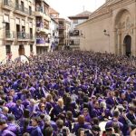 «La rompida de la hora» en la localidad de Calanda (Teruel)