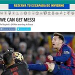 El «Daily Mirror» (arriba) y el «The Sun» hablan de la posibilidad del fichaje de Messi por el Barcelona en 2017