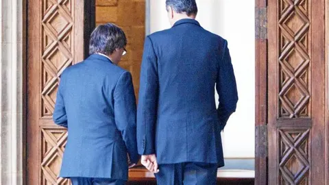 Puigdemont recibió ayer en su despacho a García Albiol