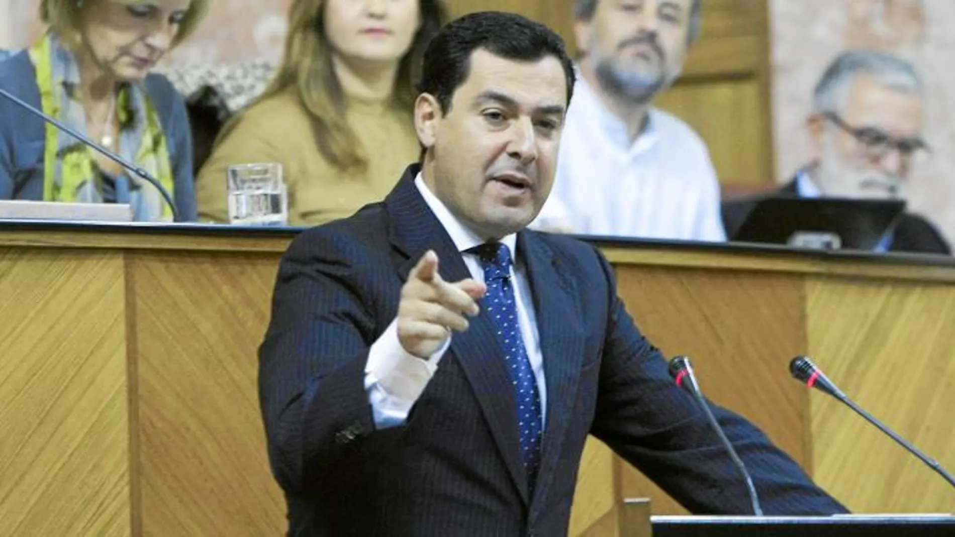 El presidente del Partido Popular en Andalucía, Juanma Moreno