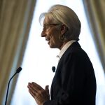 Fotografía de archivo que muestra a la directora gerente del Fondo Monetario Internacional (FMI), Christine Lagarde