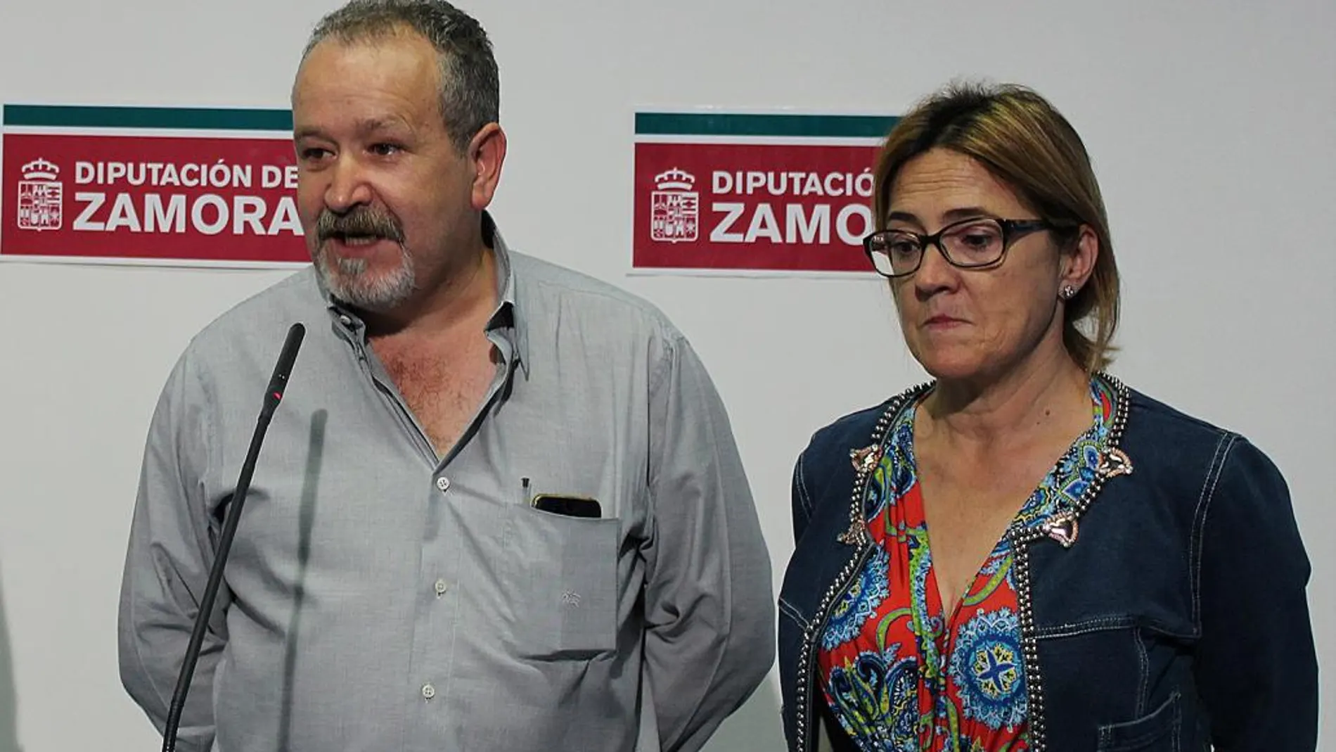 Mayte Martín y Raúl Rodríguez explican los acuerdos aprobados en el Consejo de Alcaldes de Zamora