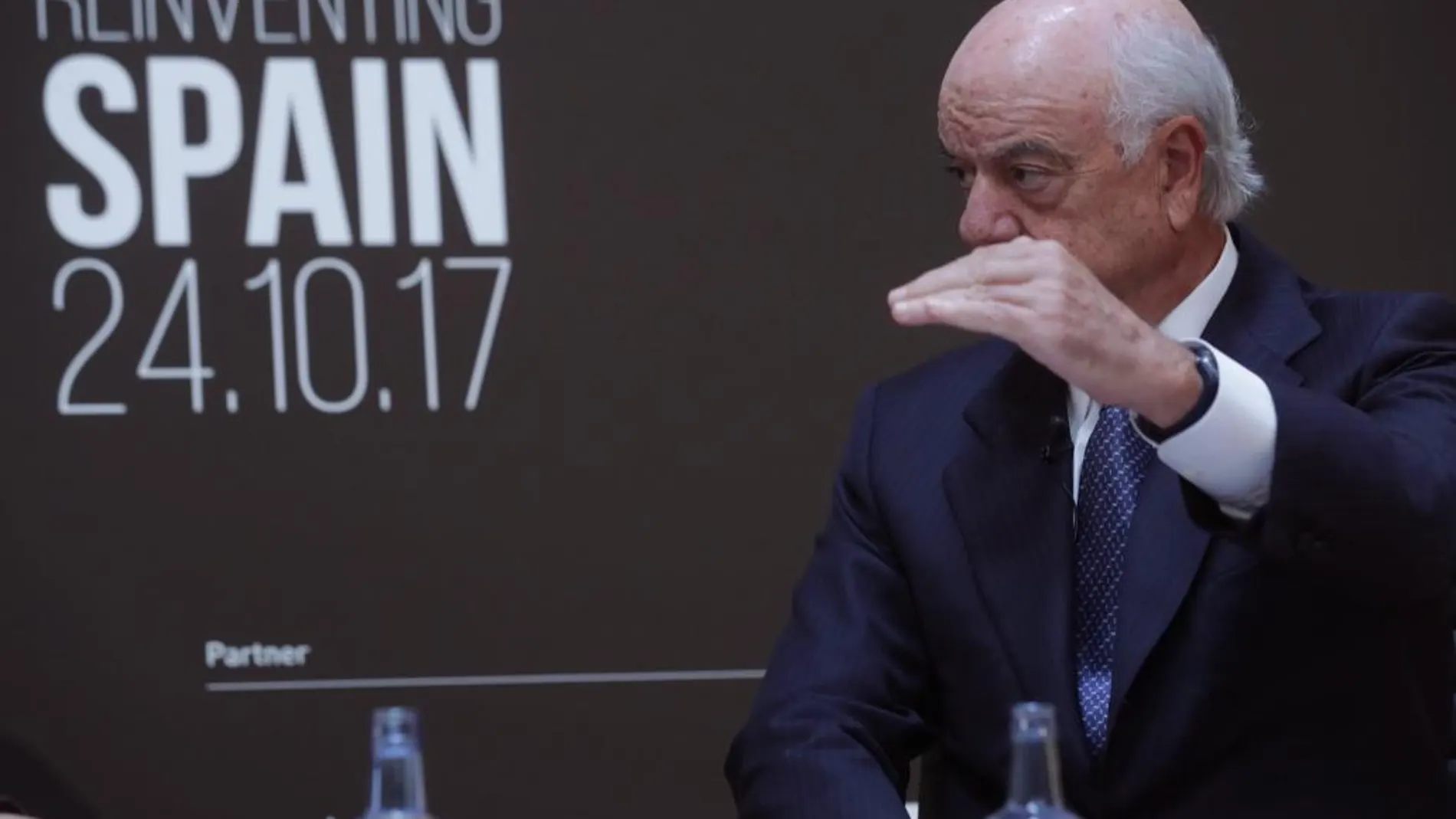 El presidente del BBVA, Francisco González