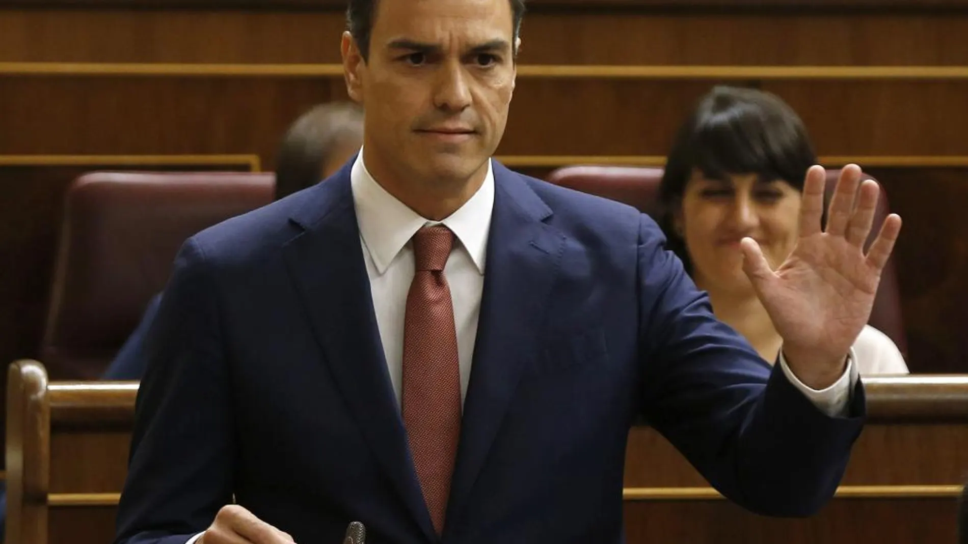 El secretario general del PSOE y líder de la oposición, Pedro Sánchez