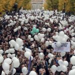 Una de las manifestaciones contra la fusión hospitalaria de Granada