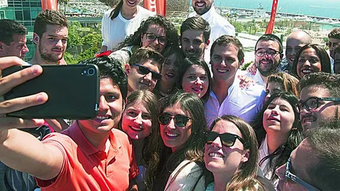 Albert Rivera durante un acto para jóvenes