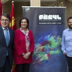 El alcalde Alfonso Fernández Mañueco, la consejera María Josefa García Cirac y Carlos Jean presentan el Fàcyl