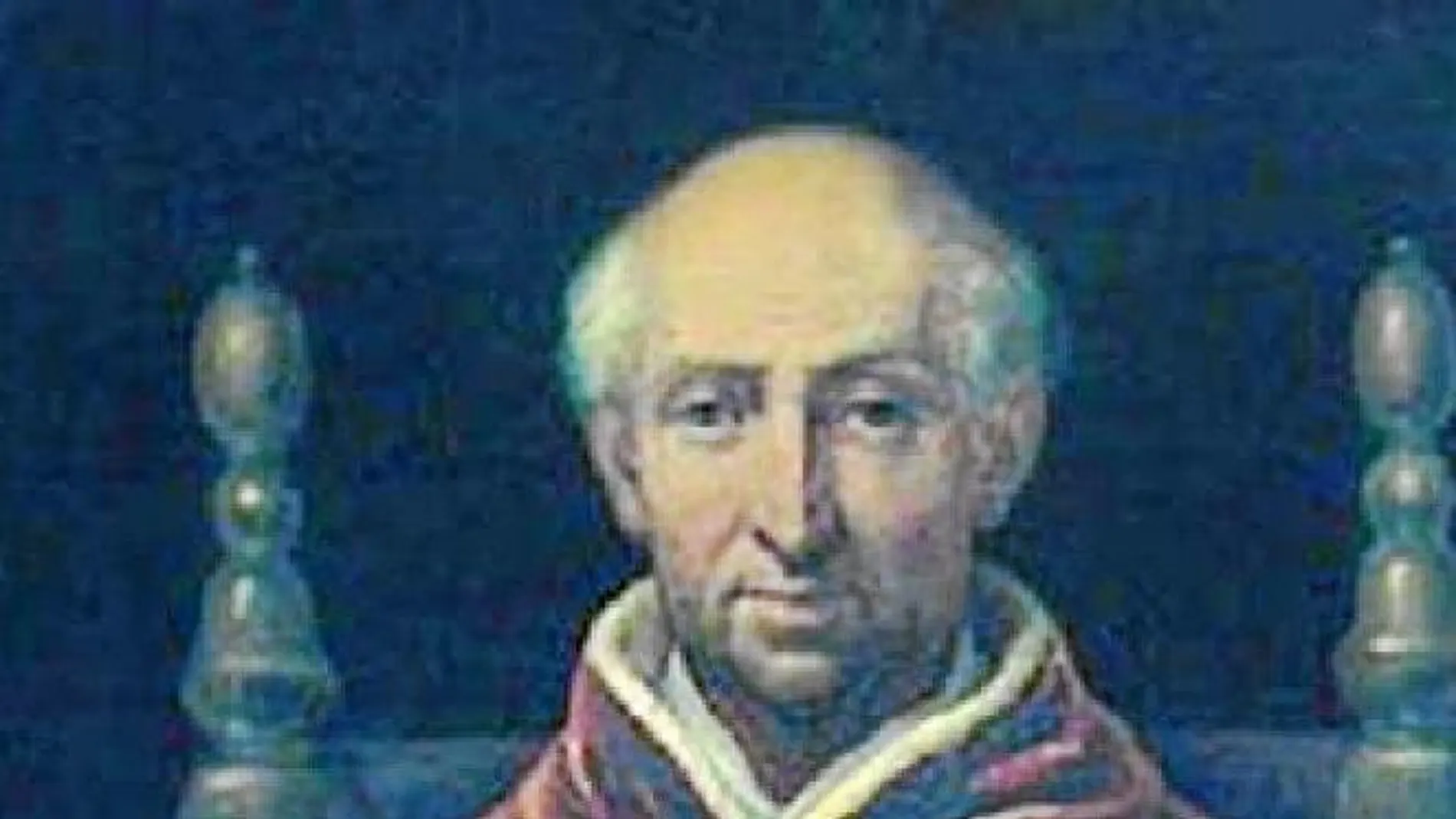 Un retrato del papa, obra de Calixte Serrur
