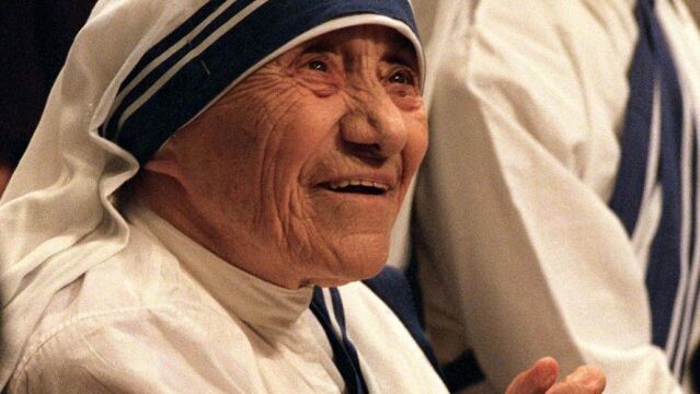 La madre Teresa de Calcuta, en una imagen de 1997